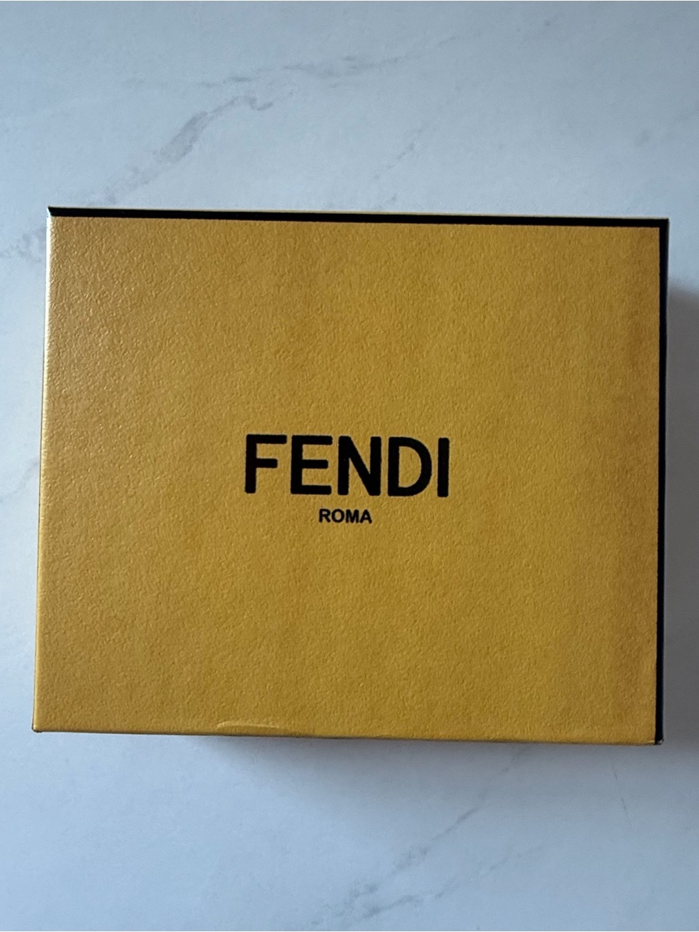 Fendi Yellow Logo Box